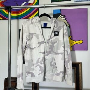 LAST CHANCE Nike Camo Zip-Up Hoodie